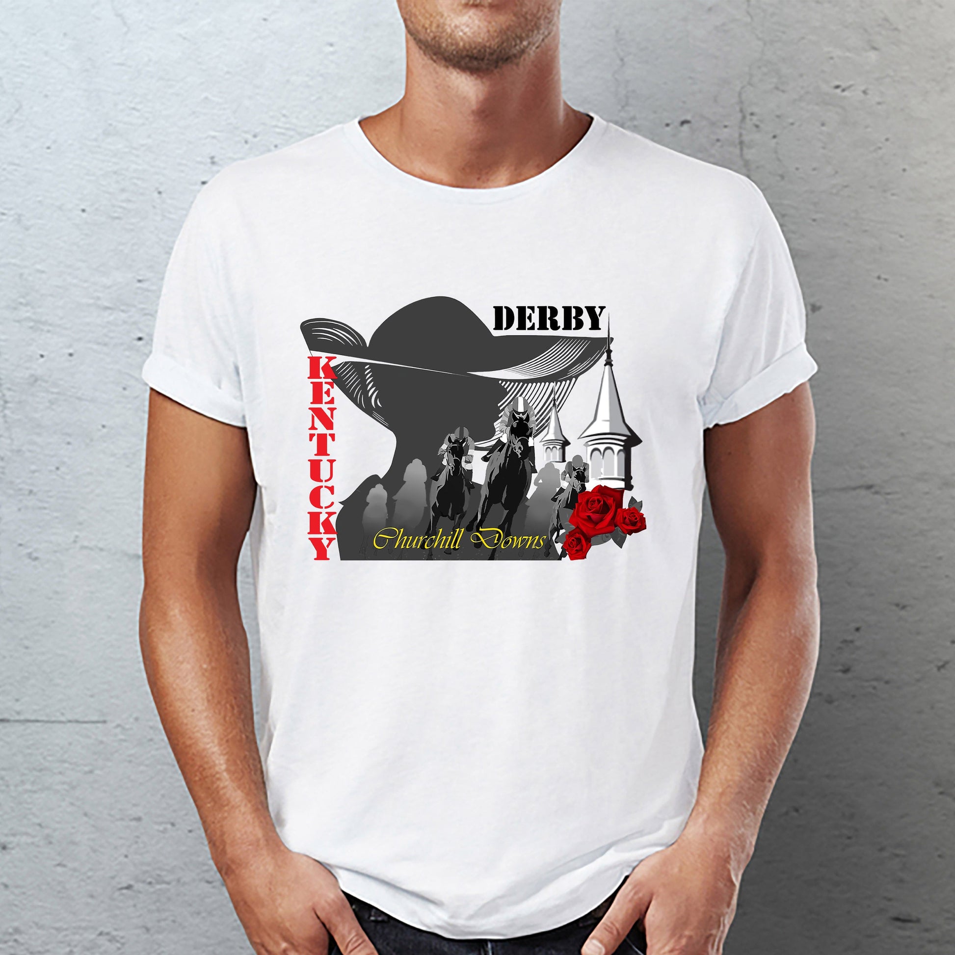 Churchill Downs - Home of the Kentucky Derby Classic Unisex T-Shirt Gildan 5000 (Made In US) DLQD1704PT04