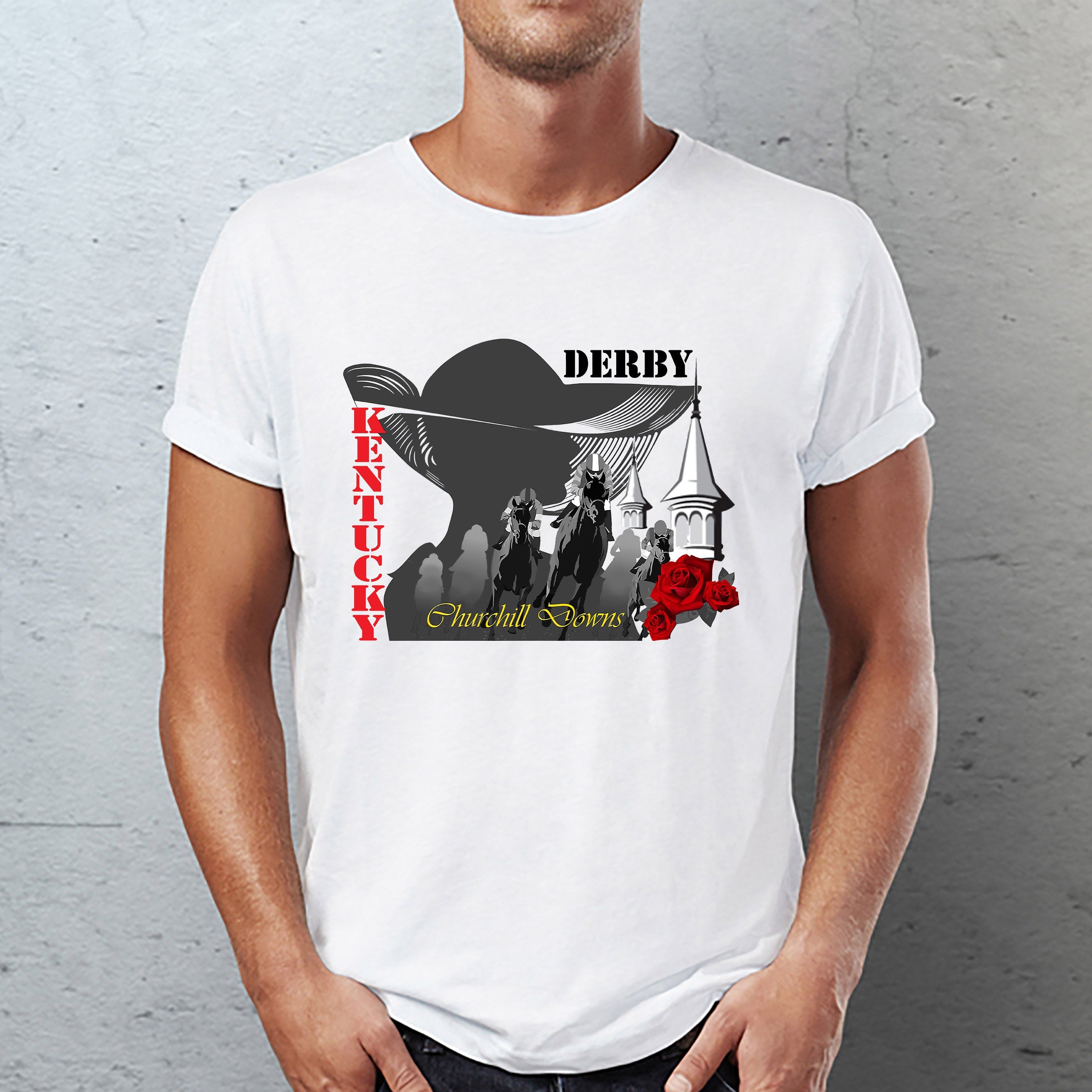 Churchill Downs - Home of the Kentucky Derby Classic Unisex T-Shirt Gildan 5000 (Made In US) DLQD1704PT04