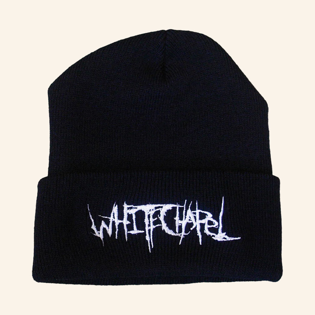 Whitechapel Merch Classic Logo Black Beanie Christmas Gifts For Boyfriend - Lilybirchmarket