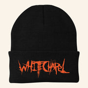 Whitechapel Merch Classic Logo Orange On Black Beanie Christmas Gift Ideas For Husband - Lilybirchmarket