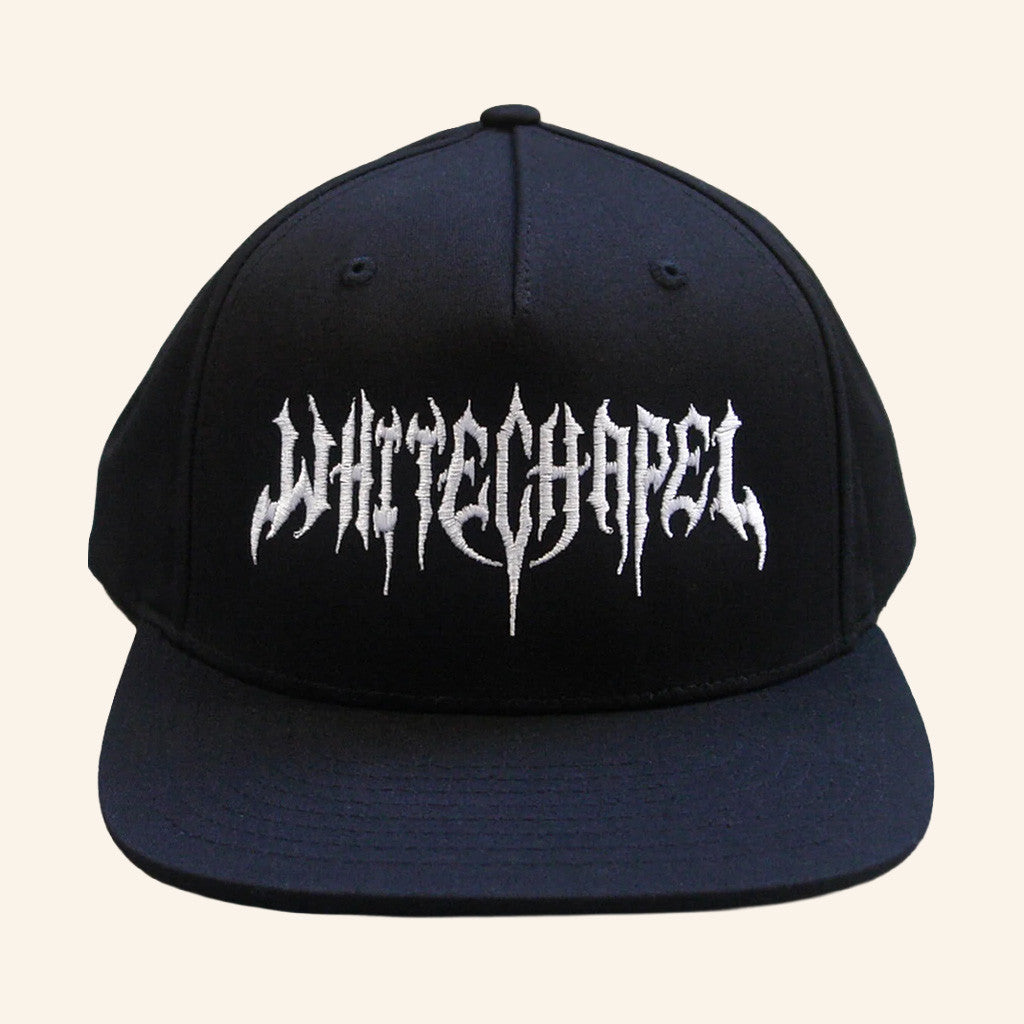 Whitechapel Merch Gothic Logo Black Snapback Hat Embroidered Christmas Gift Ideas For Dad - Lilybirchmarket