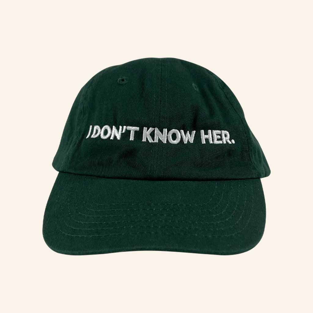 Who Weekly Merch I Don't Know Her Embroidered Hat Birthday Present For Husband - Lilybirchmarket