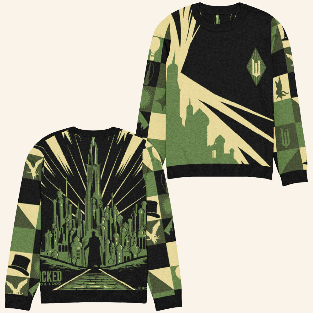 Wicked Merch Wicked For Good Emerald City Sweater Unique Gifts For Friends - Lilybirchmarket