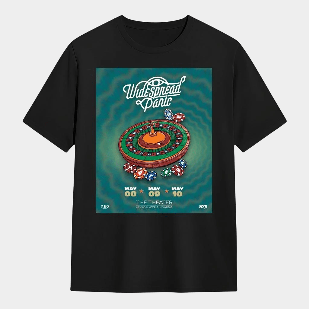 Widespread Panic Las Vegas NV May 8 9 10 2026 T-Shirt Birthday Gift For Husband - Lily Birch Market