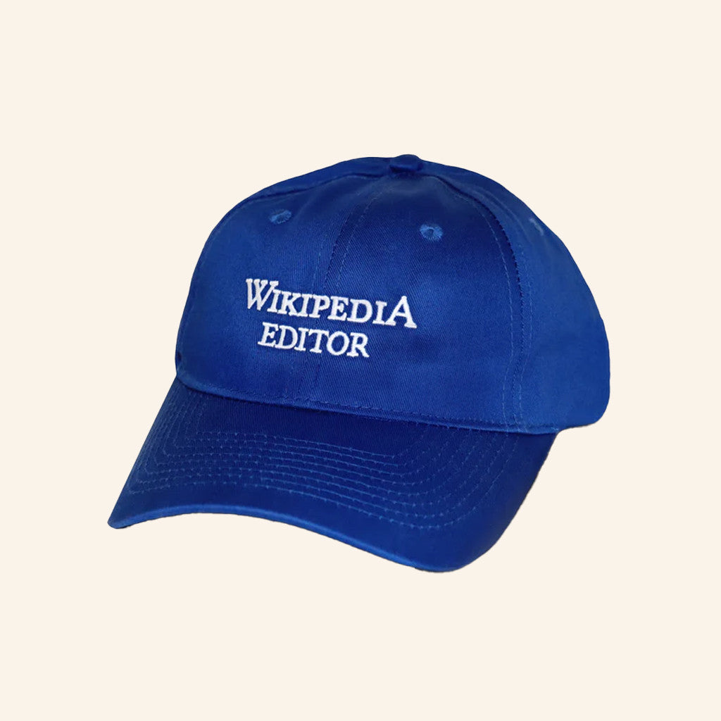 Wikimedia Merch Embroidered Wikipedia Editor Hat Christmas Gifts For Brother - Lilybirchmarket