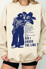 Wildflower Lyric Billie Eilish Graphic Fleece Sweatshirt For Women Gifts For BFF Trendy Merch - Lilybirchmarket