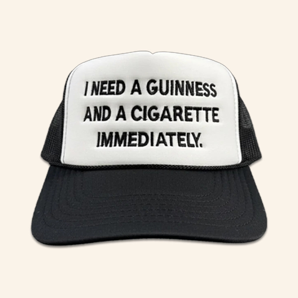 Will Mahony Merch Guinness Embroidered Trucker Hat Best Gifts For Boyfriend - Lilybirchmarket