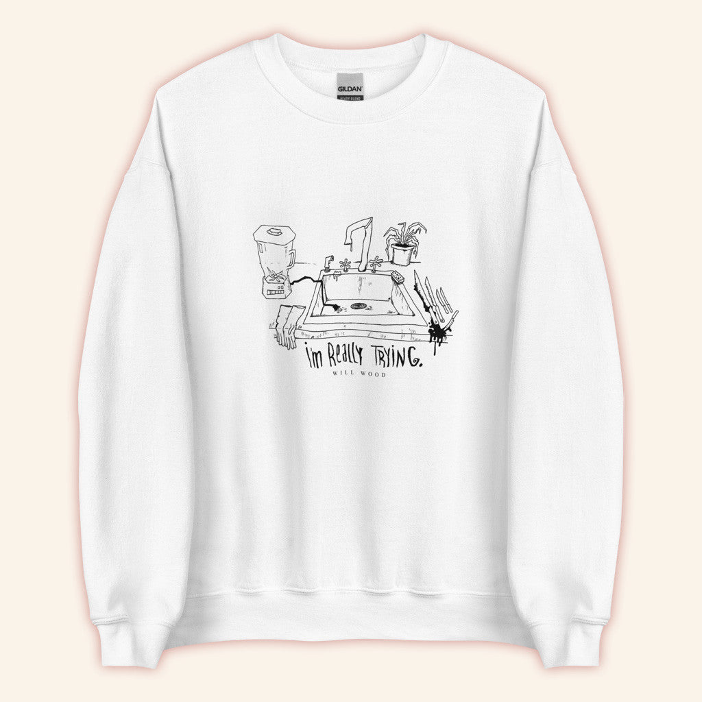 Will Wood Merch Against The Kitchen Floor Sweatshirt Birthday Gifts For Music Lovers - Lilybirchmarket