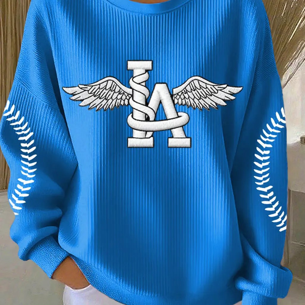 Wings LA Dodgers Back To Back Champions Sweatshirt Game Day Sweatshirt Mother Gifts - Lilybirchmarket