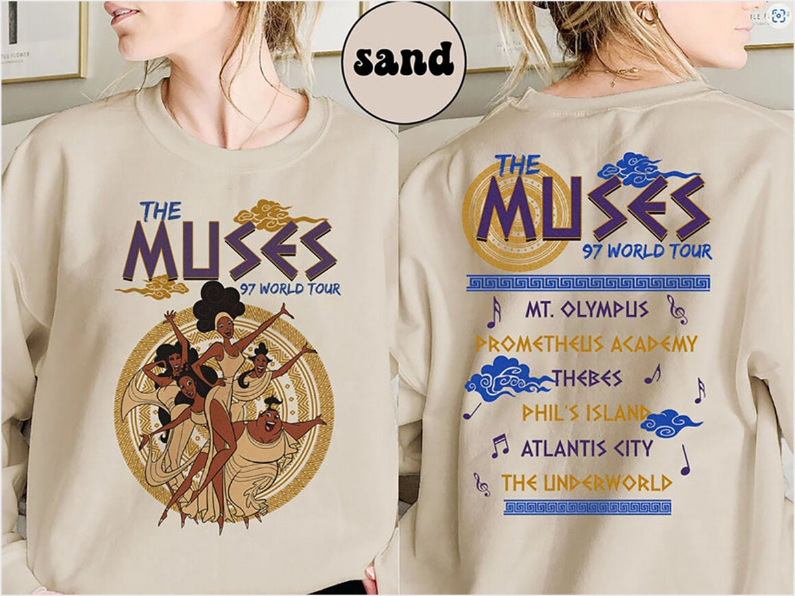 Wo-Sided Vintage The Muses 97 World Tour Sweatshirt, Hercules Diva The Muses Song Concert Music Gifts For Fans - Lilybirchmarket