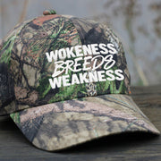 Wokeness Breeds Weakness Embroidered Camo Hat Anti Liberal Hat Gifts For Republican - Lilybirchmarket