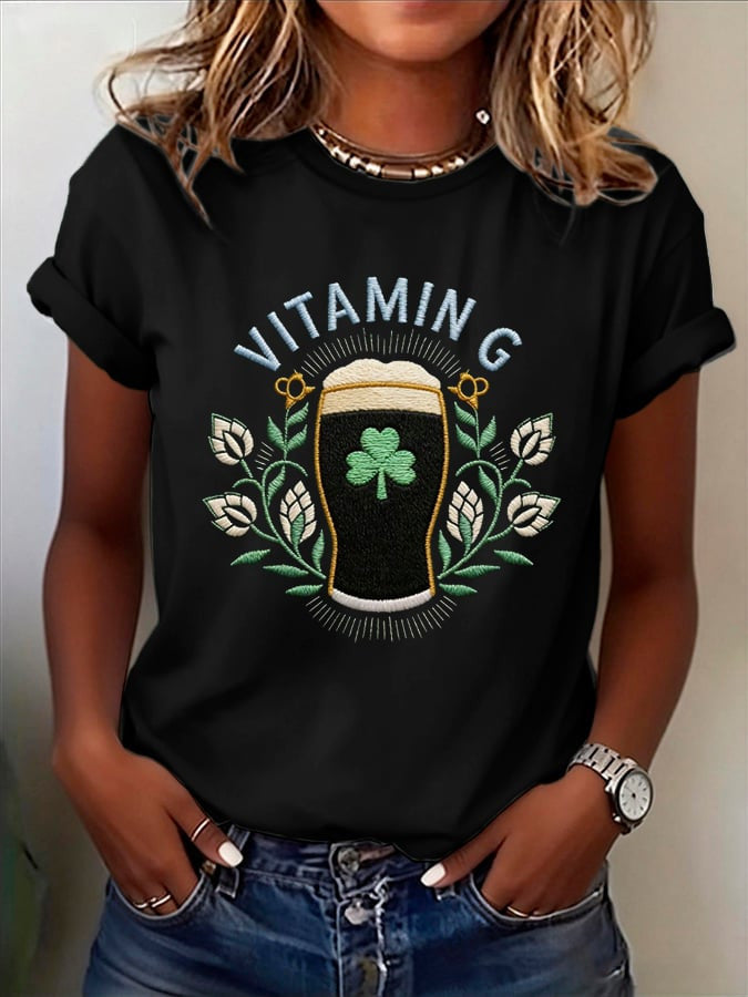  Womens Vitamin G Shirt Saint Patricks Day Shirts Womens St Patty'S Day Gift Ideas - TradiViet