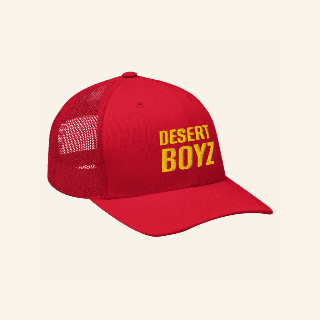 World Famous Rose Merch Desert Boyz Trucker Hat Embroidered Unique Gift For Boyfriend - Lilybirchmarket