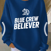 World Series Merch 2025 Blue Crew Believer Sweatshirt LA Dodgers Back To Back Champions Apparel - Lilybirchmarket