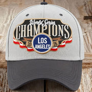 World Series Merch 2025 Embroidered LA Dodgers Back To Back Champions Hat Gift Ideas For Dad - Lilybirchmarket