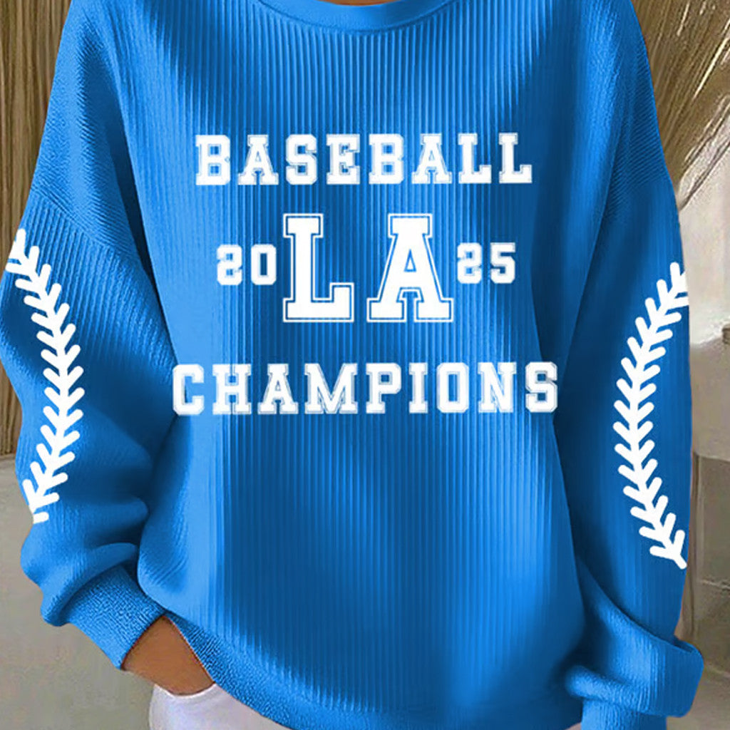 World Series Merch 2025 LA Dodgers Back To Back Champions Sweatshirt LA Baseball Sweatshirt - Lilybirchmarket