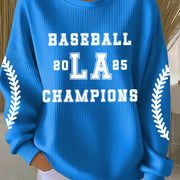World Series Merch 2025 LA Dodgers Back To Back Champions Sweatshirt LA Baseball Sweatshirt - Lilybirchmarket