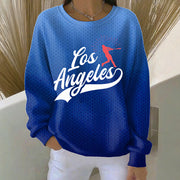 World Series Merch 2025 LA Dodgers Back To Back Champions Sweatshirt Women's Gifts - Lilybirchmarket