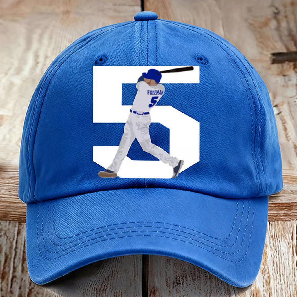World Series Merch 2025 LA Dodgers Hat 5 Freeman Game Day Cap Gifts For Husband - Lilybirchmarket