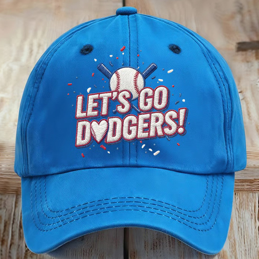 World Series Merch 2025 Let's Go LAD Embroidered Hat Game Day Hat Gifts For Baseball Lovers - Lilybirchmarket