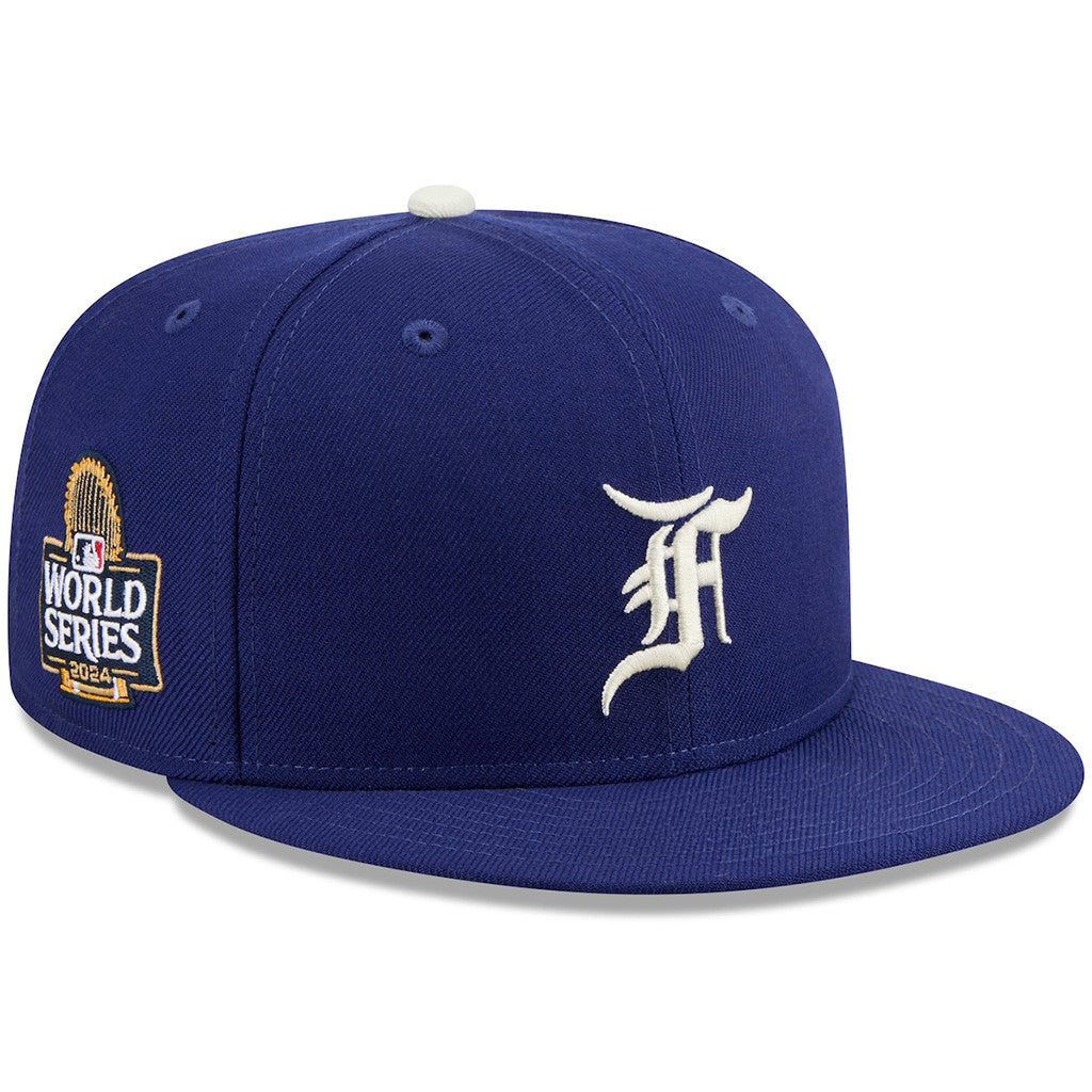 World Series Merch 2025 Los Angeles Dodgers New Era x Fear of God Royal World Series Snapback Hat - Lilybirchmarket