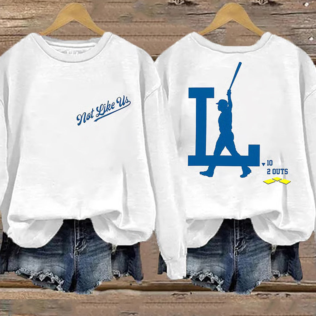 World Series Merch 2025 Sweatshirt Not Like Us Sweatshirt LA Dodgers Back To Back Champions - Lilybirchmarket
