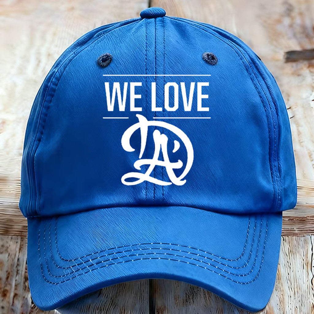 World Series Merch 2025 We Love LAD Hat Game Day Hat LA Dodgers Back To Back Champions Cap - Lilybirchmarket