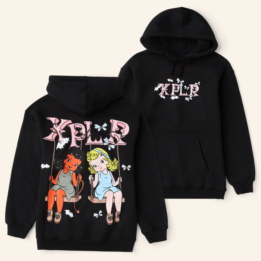 XPLR Merch Polar Opposites Black Hoodie Christmas Gifts For Girlfriend - Lilybirchmarket