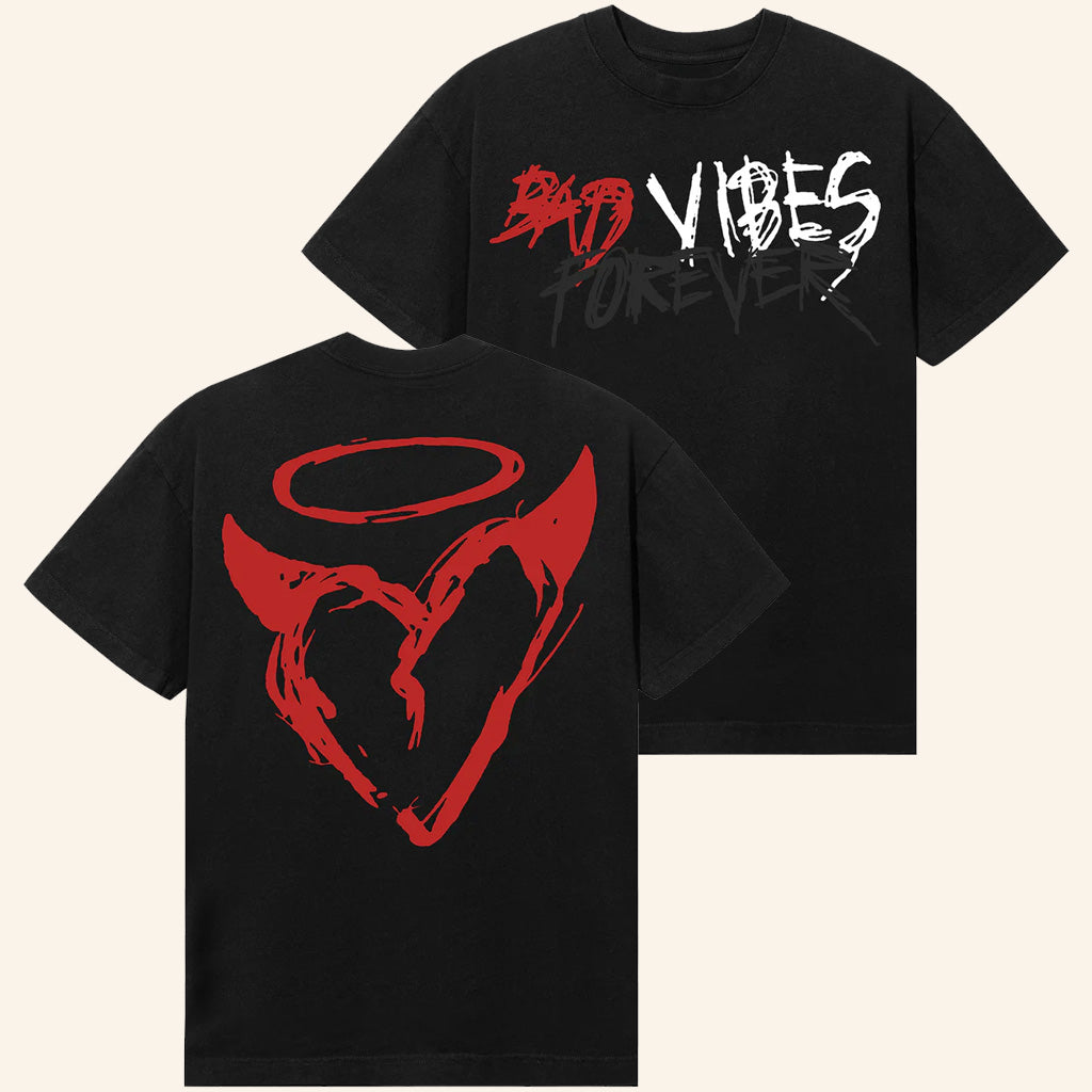 XXXTentacion Merch Bad Vibes Forever Core T-Shirt Gift Ideas For Rap Lovers - Lily Birch Market
