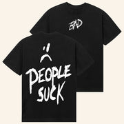 XXXTentacion Merch People Suck Black T-Shirt Gifts For Rap Music Lovers - Lily Birch Market
