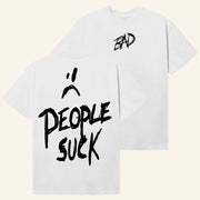 XXXTentacion Merch People Suck White T-Shirt Best Gift For Hip Hop Fan - Lily Birch Market