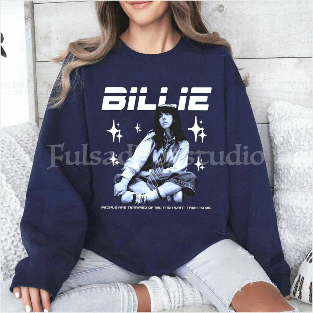Y2K Billie Eilish Streetwear Inspired Concert Shirt Y2K Billie 4 SweaT-shirt Gifts For Him - Lilybirchmarket