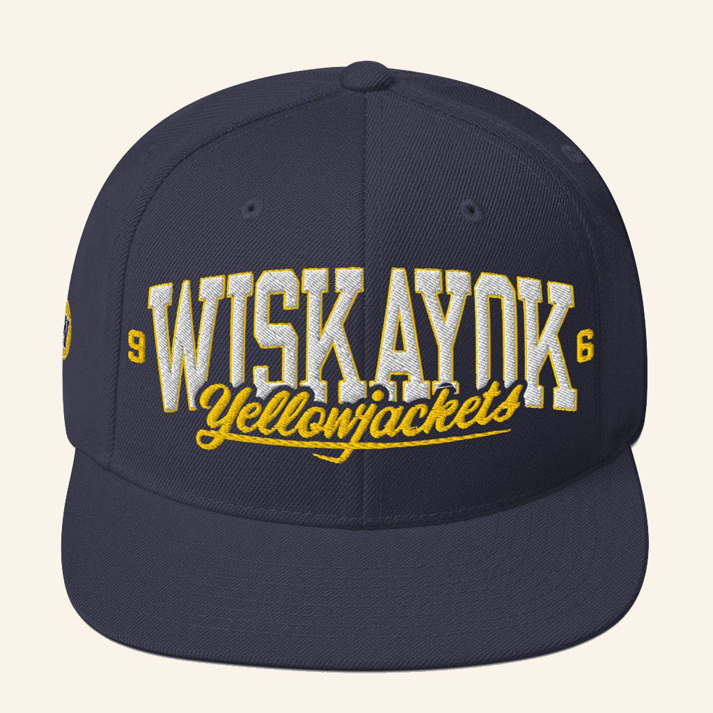 Yellowjackets Merch Yellowjackets Wiskayok 96 Embroidered Snapback Hat Gifts For Dad - Lilybirchmarket