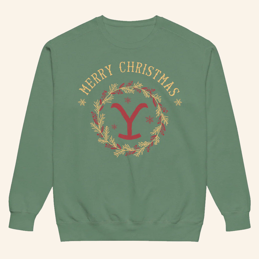 Yellowstone Merch Yellowstone Merry Christmas Sweatshirt Gift Ideas For Dad - Lilybirchmarket