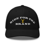 Yellowstone Merch Yellowstone Ride For The Brand Trucker Hat Embroidered Gifts For Husband - Lilybirchmarket