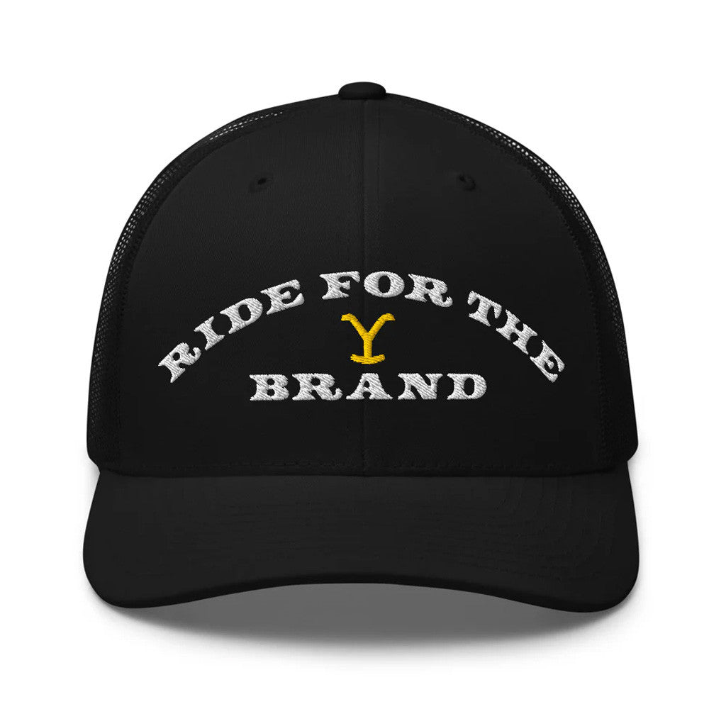 Yellowstone Merch Yellowstone Ride For The Brand Trucker Hat Embroidered Gifts For Husband - Lilybirchmarket