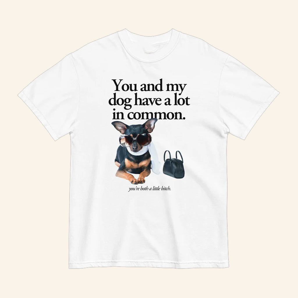You And My Dog Have A Lot In Common T-Shirt You're A Little Btch Shirt Gifts For Friends - Lily Birch Market