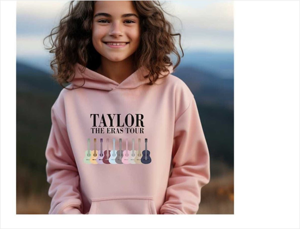 Youth Taylor Swift Eras Tour Sweatshirt Kids Taylor Swift Sweater Gifts For Sister - Lilybirchmarket