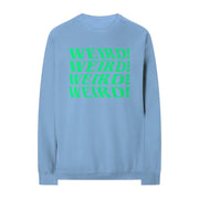 Yungblud Merch BLUE Weird Crewneck Sweatshirt Music Lover Gift Ideas For Him - Lilybirchmarket