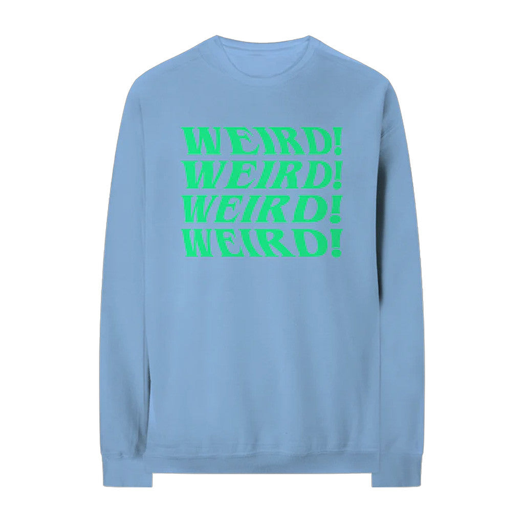 Yungblud Merch BLUE Weird Crewneck Sweatshirt Music Lover Gift Ideas For Him - Lilybirchmarket
