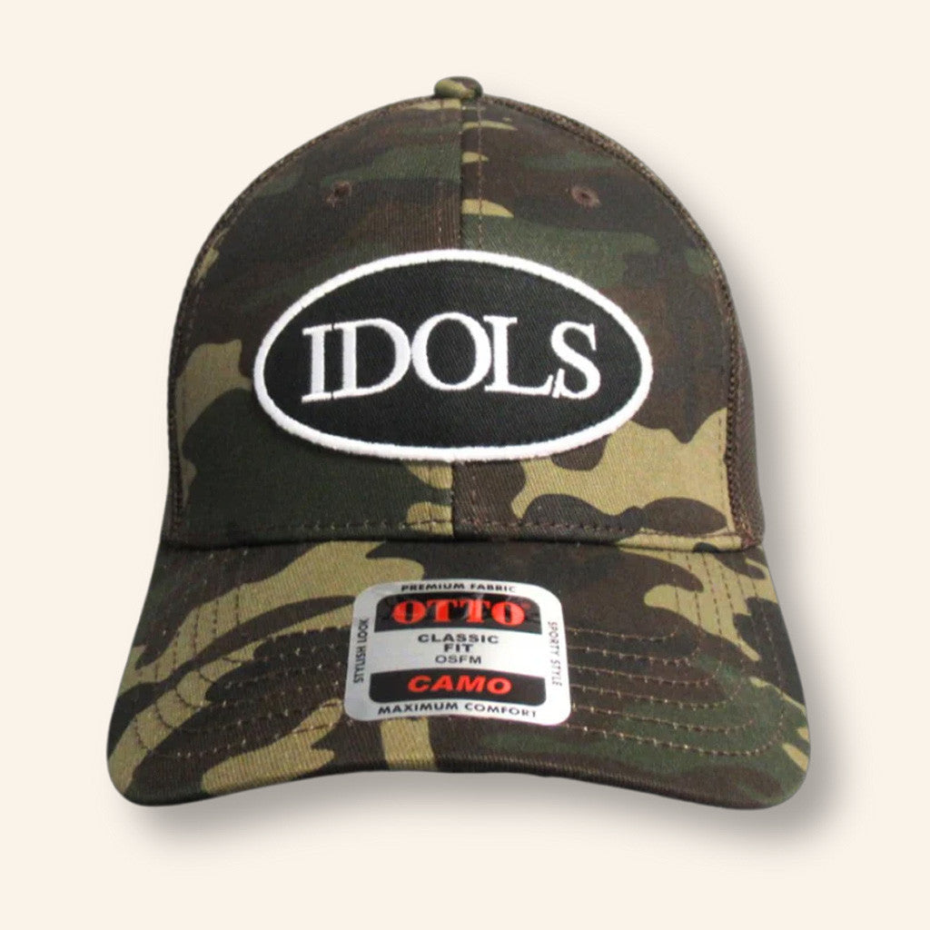 Yungblud Merch Idols Embroidered Camo Trucker Hat Gifts For Father - Lilybirchmarket