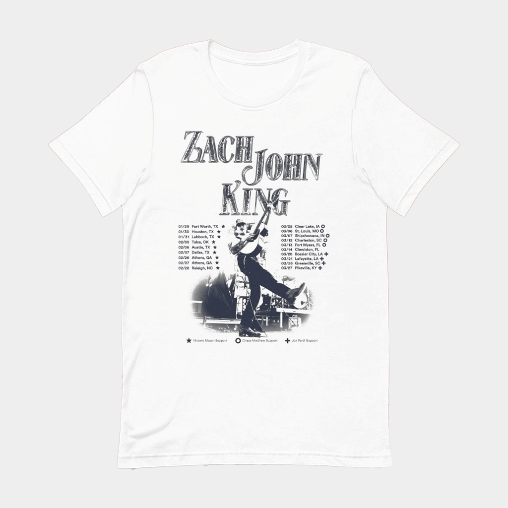 Zach John King Spring Shows North American 2026 Tour Dates T-Shirt Zach John King Merch - Lily Birch Market