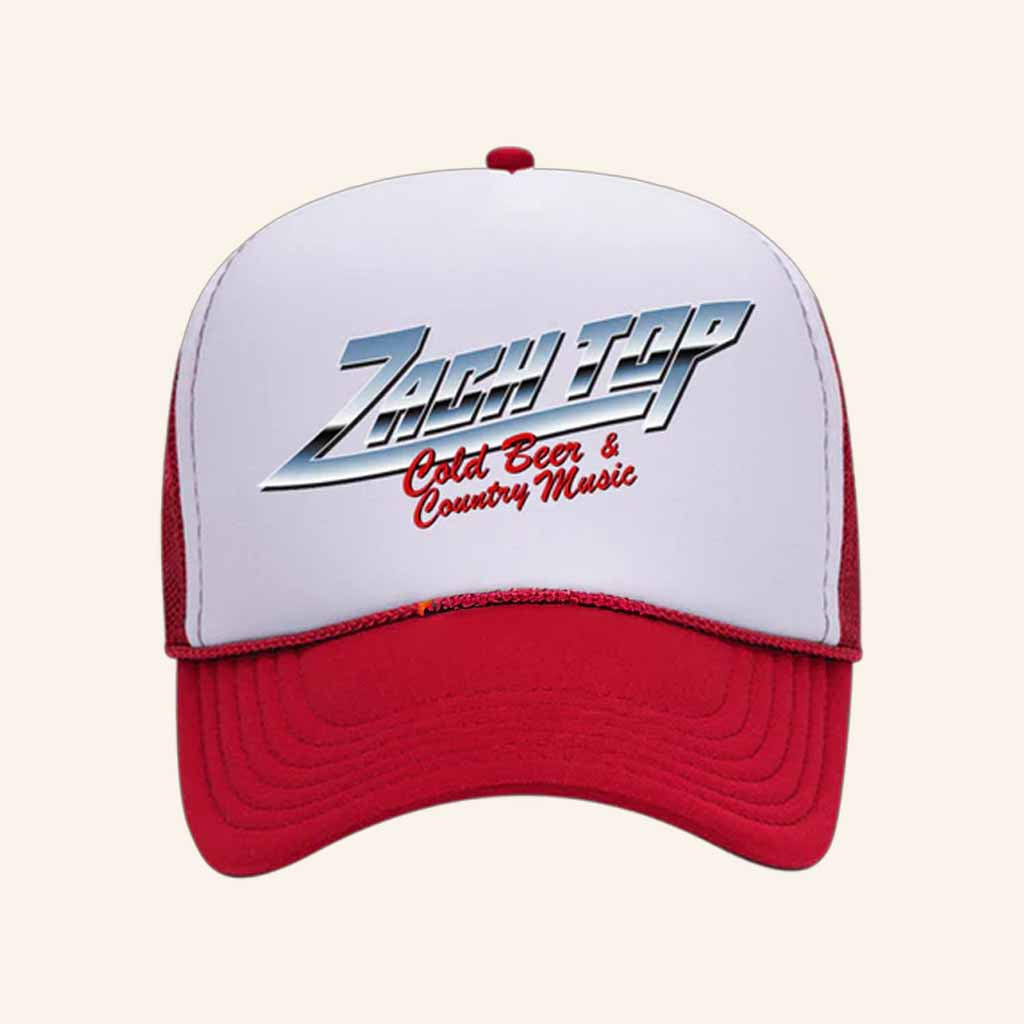 Zach Top Merch Cold Beer And Country Music Trucker Hat Gifts For Music Lovers - Lilybirchmarket