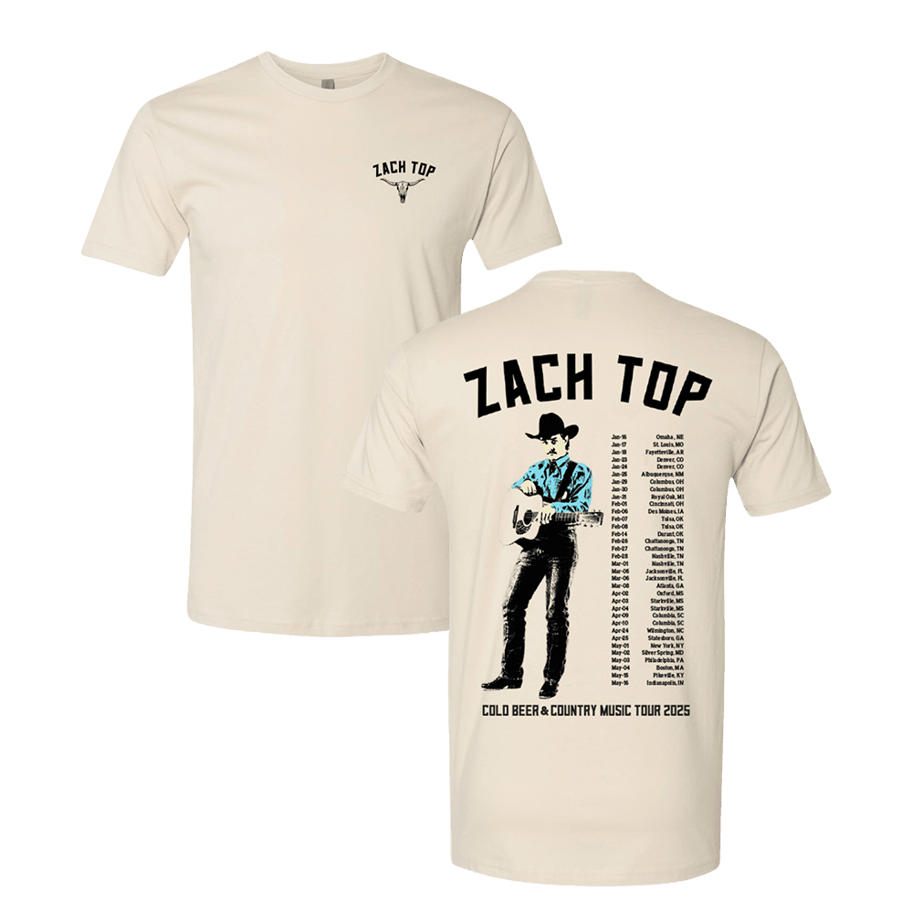 Zach Top Merch Zach Top 2025 Natural Tour T-Shirt Gifts For Music Fans - Lily Birch Market