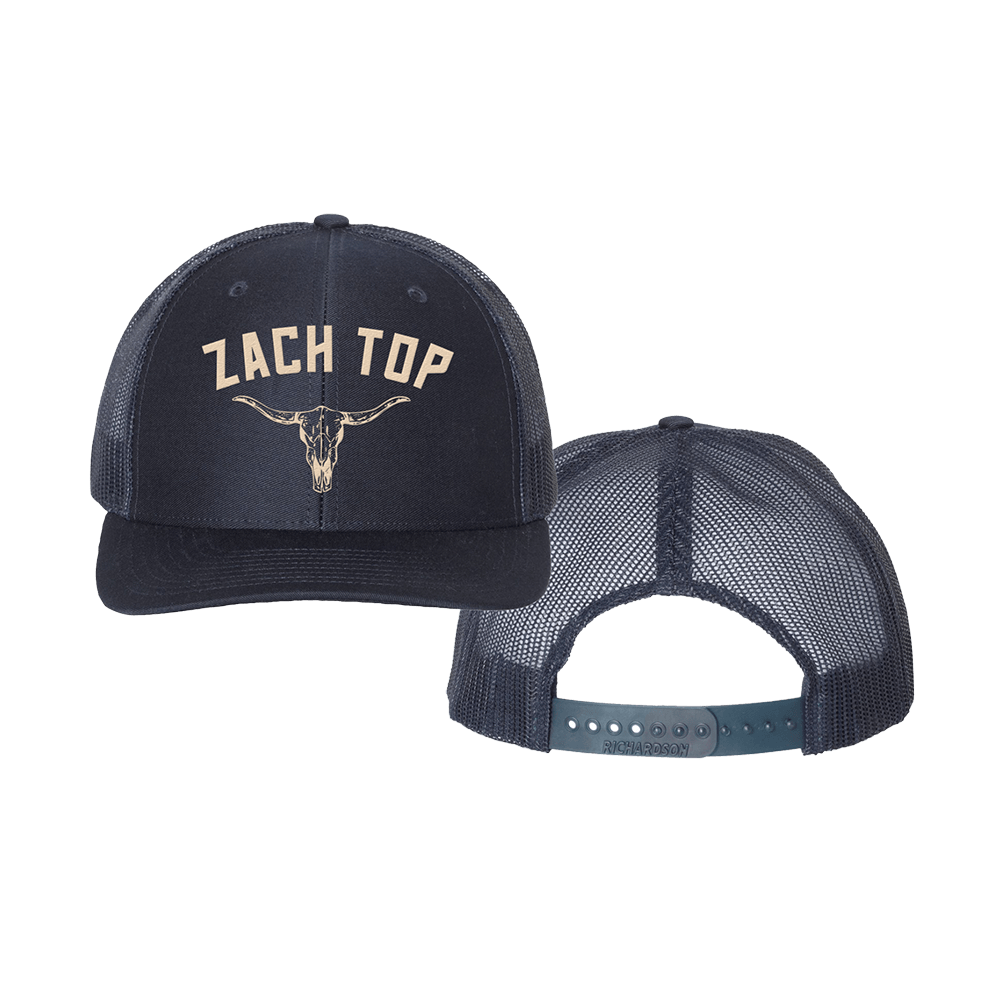 Zach Top Merch Zach Top Zach Top Black Skull Hat Gifts For Fans - Lilybirchmarket
