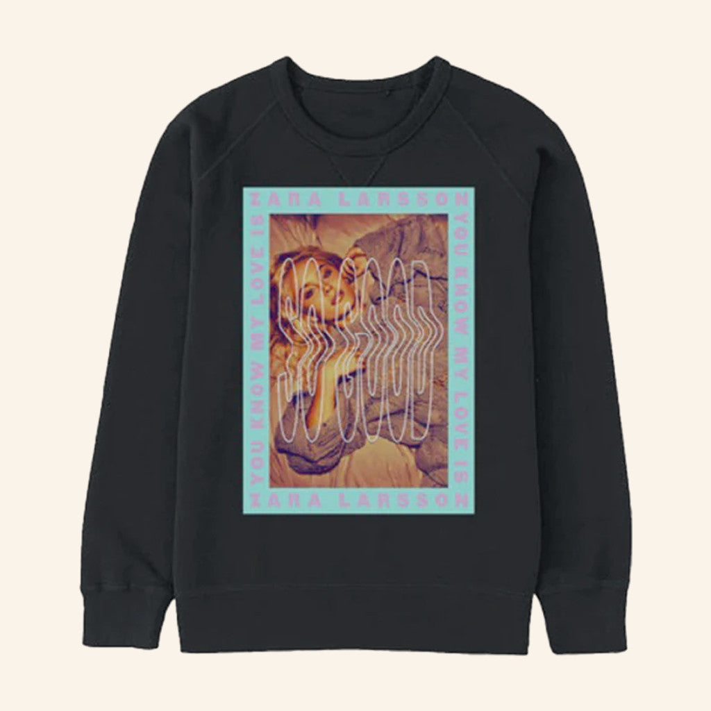 Zara Larsson Merch Black Borders Sweatshirt Christmas Gifts For Music Lovers - Lilybirchmarket