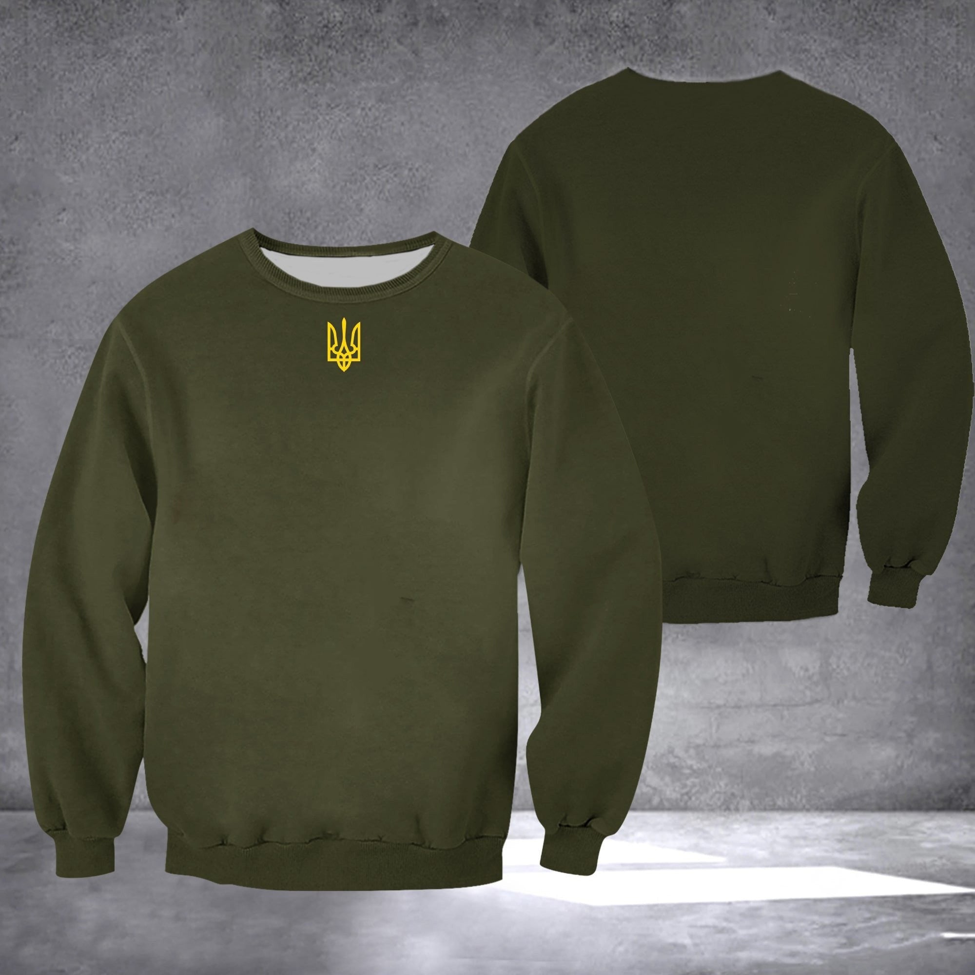 Zelensky Sweatshirt Ukrainian Trident Symbol Ukraine Sweatshirt Gifts For Him - Lilybirchmarket