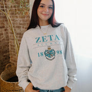 Zeta Tau Alpha Merch Zeta Alumna Crest Sweatshirt Best Gifts For Her - Lilybirchmarket