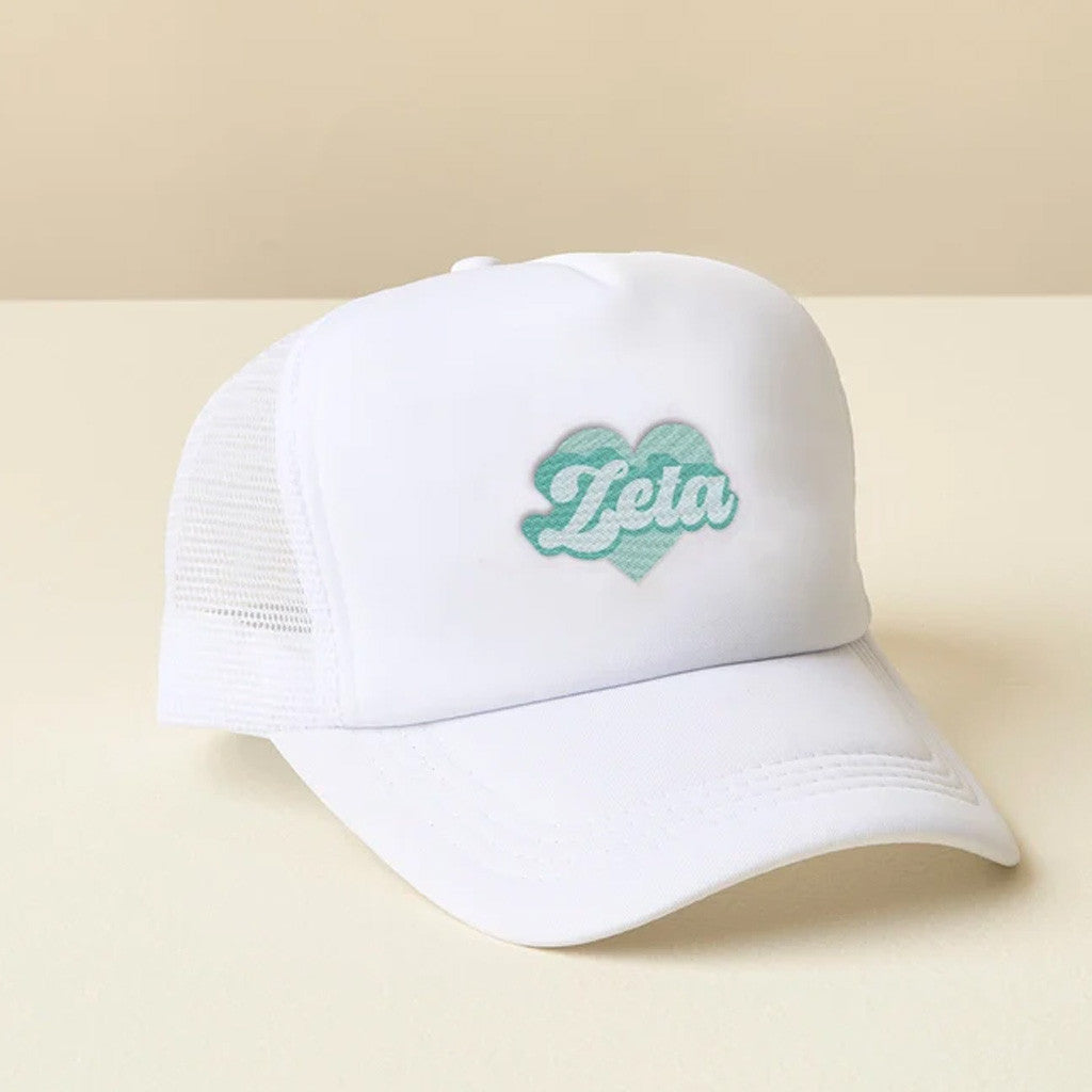 Zeta Tau Alpha Merch Zeta Love Trucker Hat Unique Gifts For Sisters - Lilybirchmarket