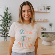 Zeta Tau Alpha Merch Zeta Tau Alpha Colors T-Shirt Gifts For Girlfriend - Lily Birch Market